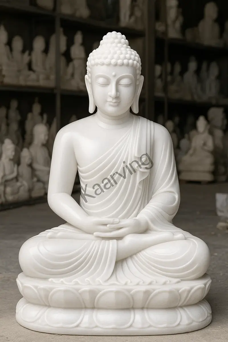 Handmade marble Buddha statue manufacturer in Jaipur India