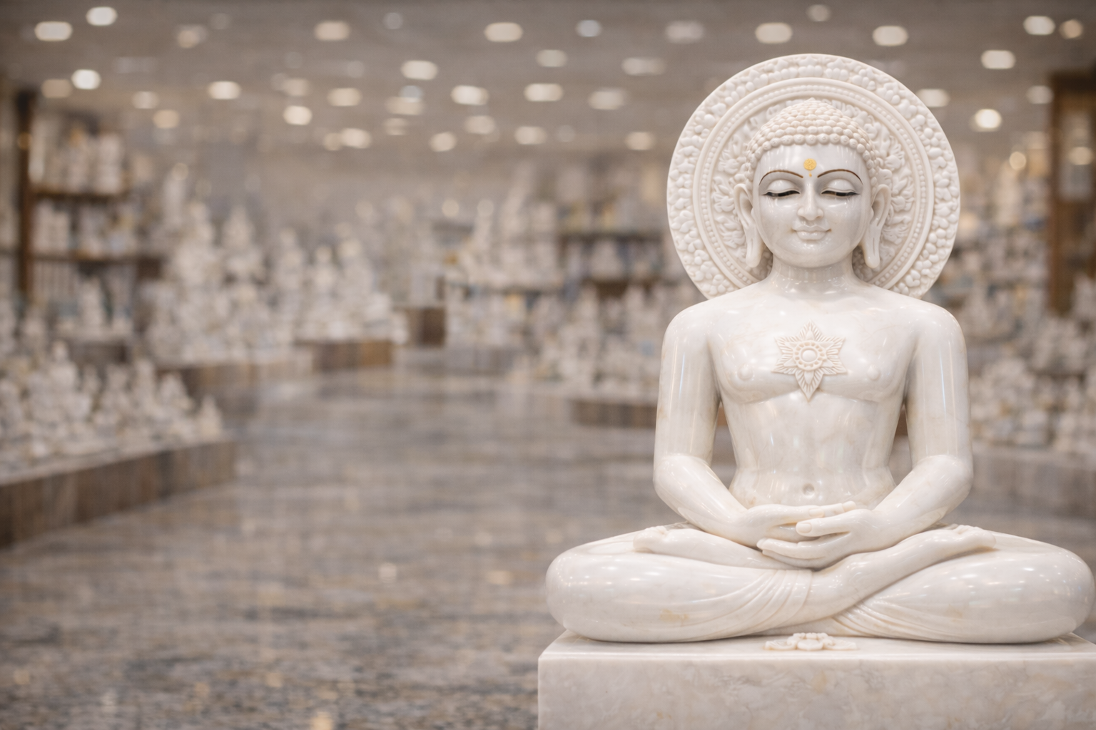 Worldwide delivery of handmade marble statues from Jaipur India